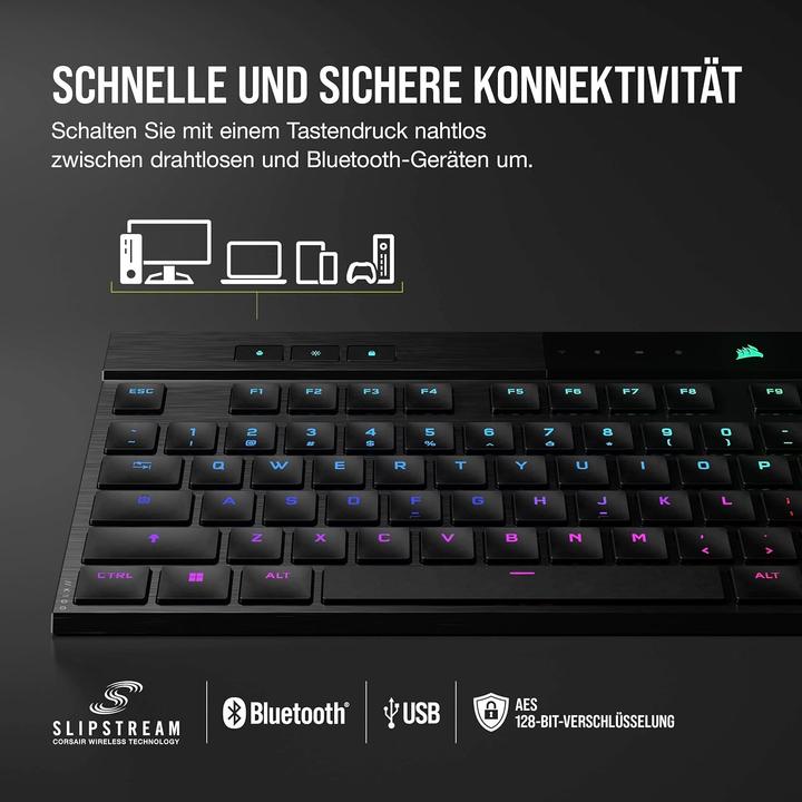 Actual product image Corsair K100 Air (Germany, Cable, Wireless)