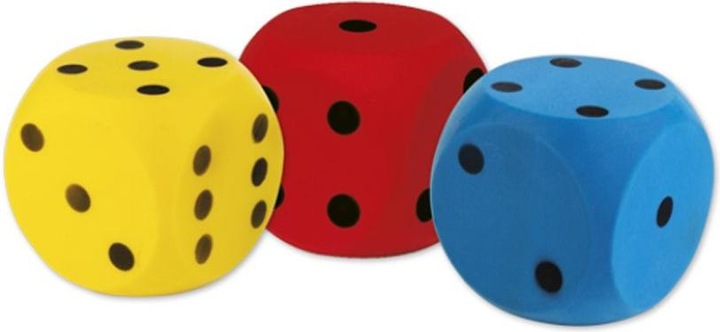 Actual product image Androni Soft dice (1 piece, assorted colours)