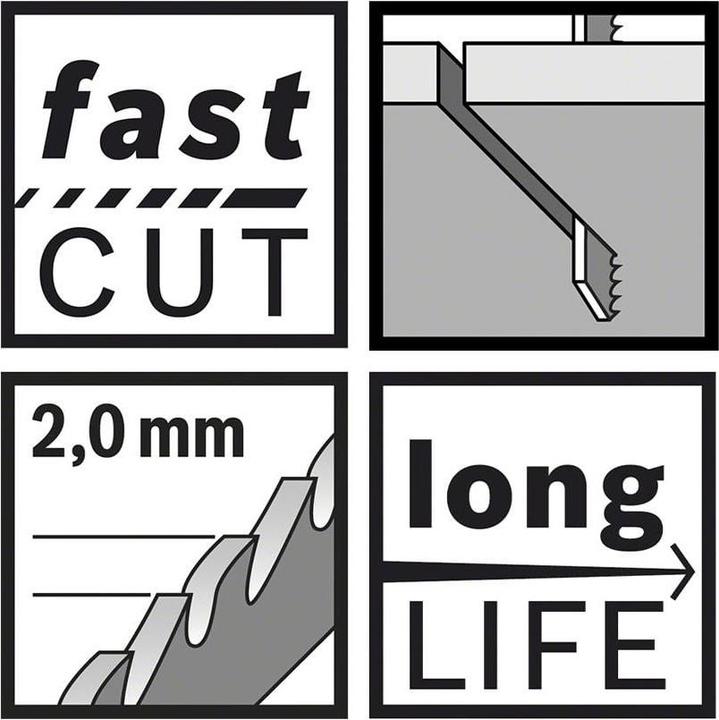 Produktbild Bosch Professional Zubehör PRO Metal Pipes and Profiles T321BF Stichsägeblatt, 132 mm, 5-tlg.