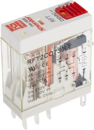 Produktbild RS PRO Plug-in relay DPCO 230Vac LED Lock