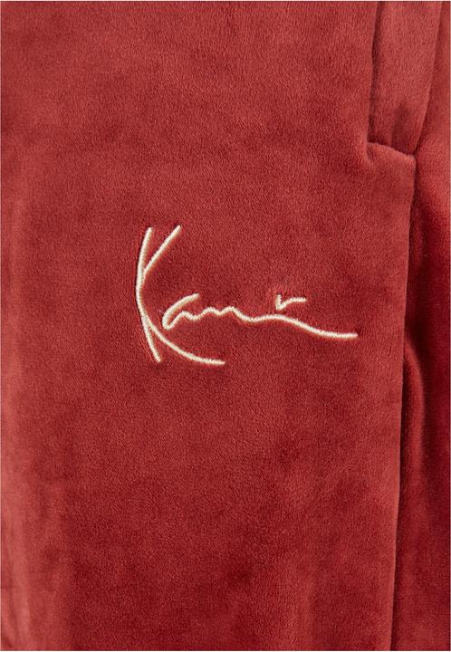 Image du produit Karl Kani KM214-012-1 Small Signature Velvet Pants dark red (S)