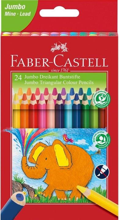Image du produit Faber-Castell JUMBO - Crayons de couleur (24 x)