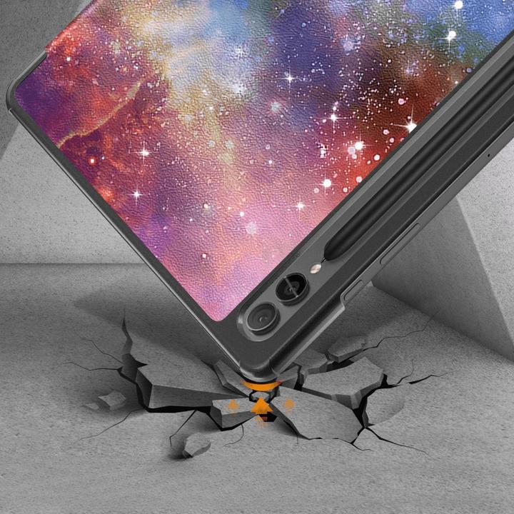 Actual product image Cover-Discount Galaxy Tab S9+ - Tri-fold Smart Case Universe (Galaxy Tab S9+, Galaxy Tab S10+)