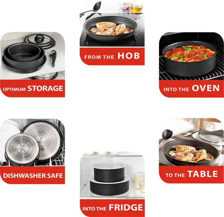 Immagine prodotto Tefal Manico Ingenio Premium con intarsio in acciaio inox (18.30 cm, Metallo, Materiale sintetico)