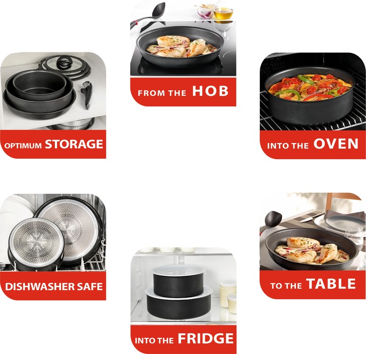 Actual product image Tefal Ingenio Premium handle with stainless steel inlay (18.30 cm, Metal, Plastic)