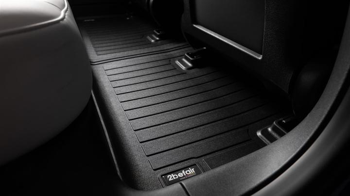 Actual product image 2befair Premium interior rubber mats set for the Tesla Model 3 (2 front mats + 2 rear mats)