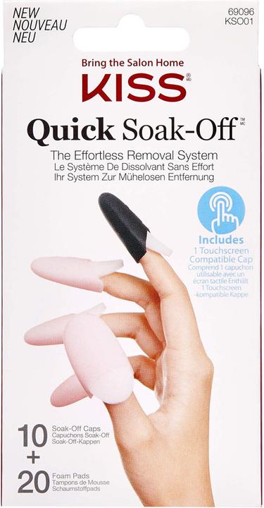 KISS Soak Off Remover Caps) 20 pcs