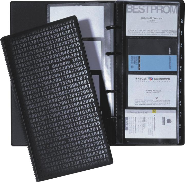 Produktbild Durable Visitenkartenbuch Visifix Centium (90 x 57 mm)