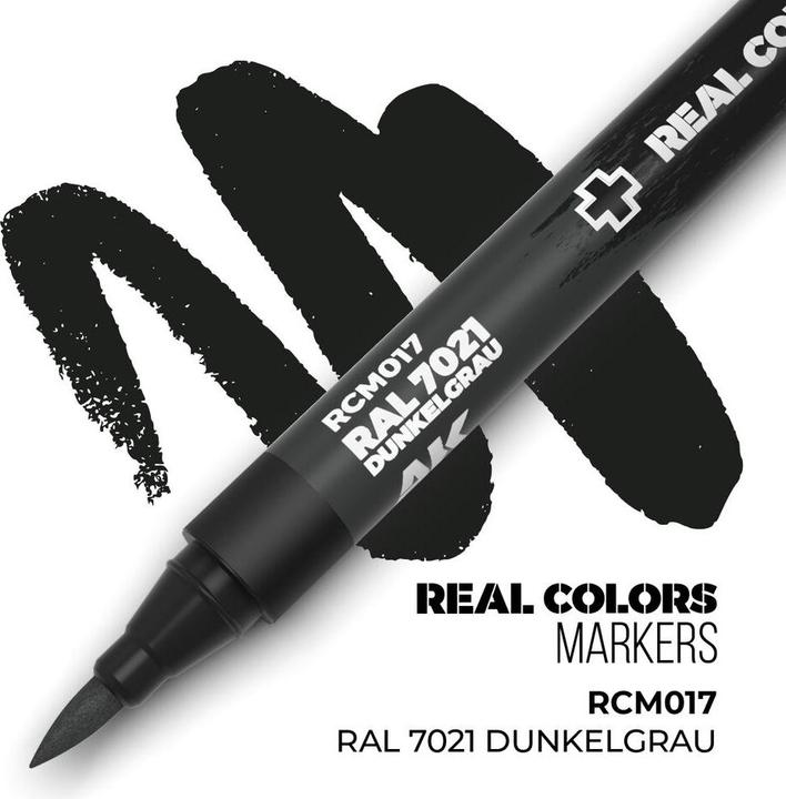 Actual product image AK Interactive Real Colors Marker Dark grey Ral7021