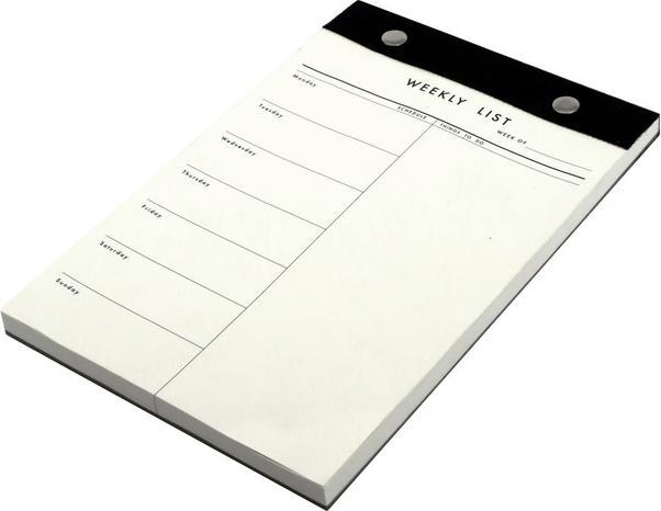Produktbild Artoz Notizblock, Wochenplan