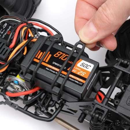 Actual product image Losi M.TRUCK MEGALODON RTR 4WD 1:18 EP Mini LMT Megalodon 2S Brushed - BLUE (Battery & Charger Included) (RTR Ready-to-Run)