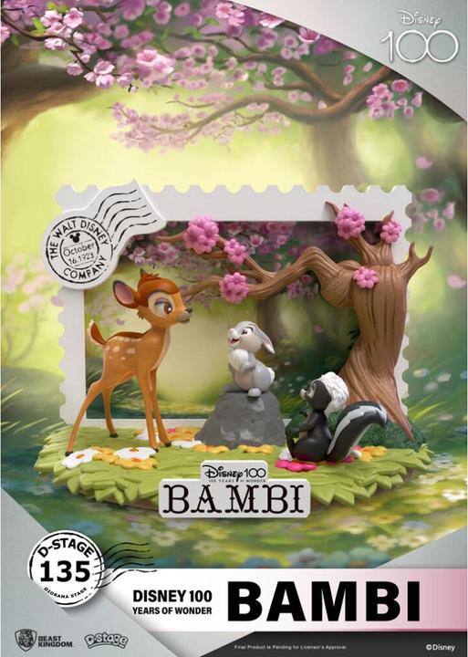 Actual product image Beast Kingdom Disney 100th Anniversary D-Stage PVC Diorama Bambi 12 cm