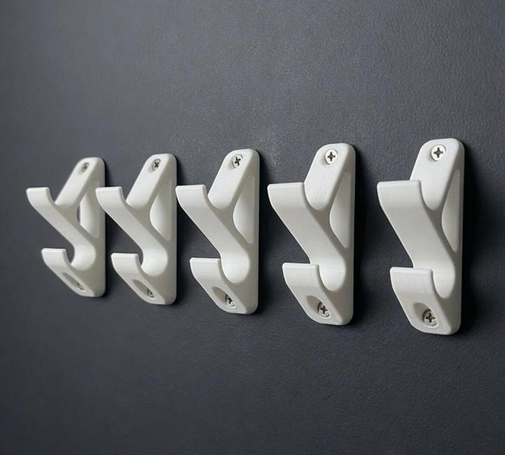 Produktbild Soixx 5 x Haken Doppelhaken Wandhaken Weiss