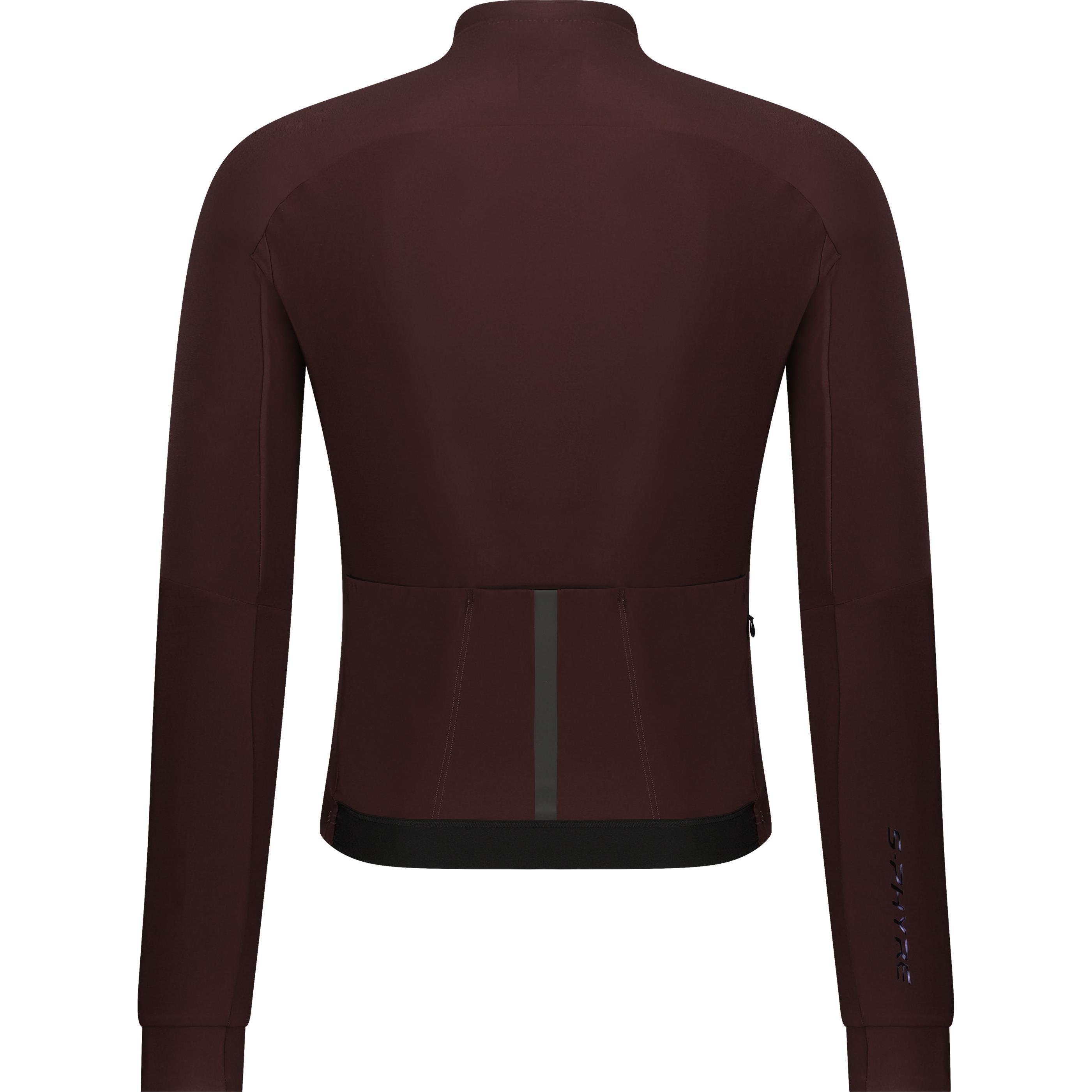 Thumbnail - Shimano, Herren, Velotrikot, S-Phyre Long Sleeve Thermal Jersey Smoky Topaz M (M), Braun, Rot, M