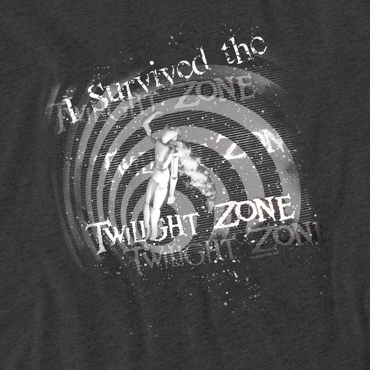 Produktbild The Twilight Zone I Survived TShirt meliert (S)