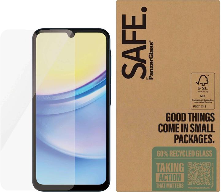 Actual product image PanzerGlass SAFE. by ® Screen Protector Samsung Galaxy A16 | A16 5G | Ultra-Wide Fit (1 Piece, Samsung Galaxy A16, Samsung Galaxy A16 5G)