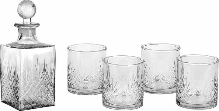 Produktbild Loberon Karaffe mit Glas 4er Set Kerrington klar (0.75 l)