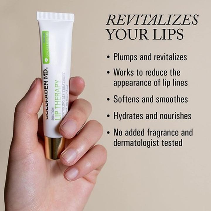 Actual product image Goldfaden MD Lip Therapy Restoring Lip Treatment with Peptides and Hyaluronic Acid (Lip balm, 15 ml)