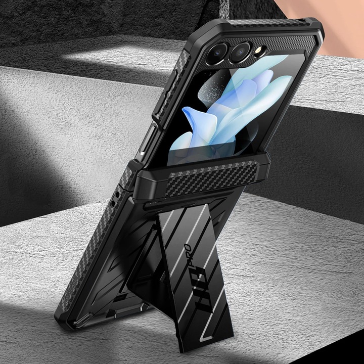 Actual product image Supcase Unicorn Beetle Pro Galaxy Z Flip 5 Black (Samsung Galaxy Z Flip5)