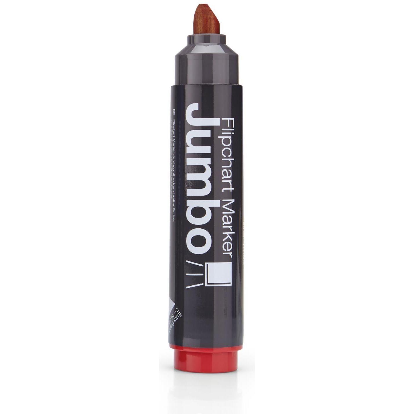 Thumbnail - Magnetoplan, Marker, JUMBO - Flipchart Marker (Rot, 10 mm, 4 x)