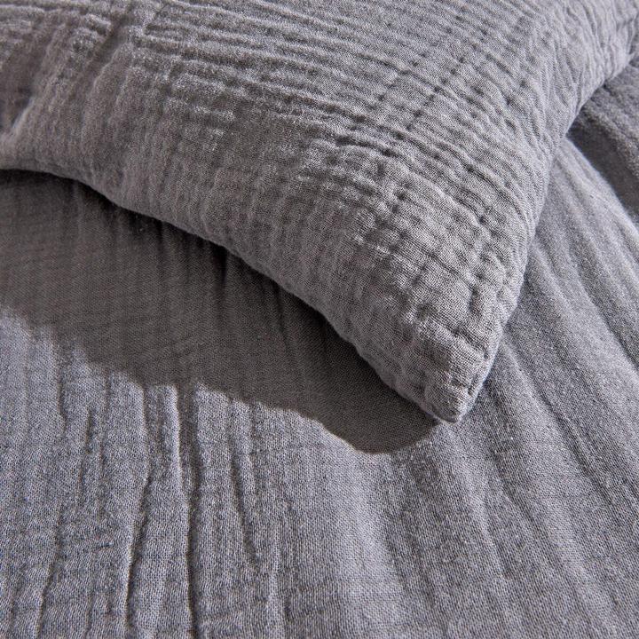 Image du produit Traumschlaf Delya Uni Musselin (Housse de couette, 160x210 cm + 65x100 cm)