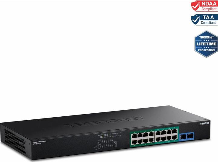 Produktbild Trendnet 18-Port Gigabit 4PPoE Switch (18 Ports)
