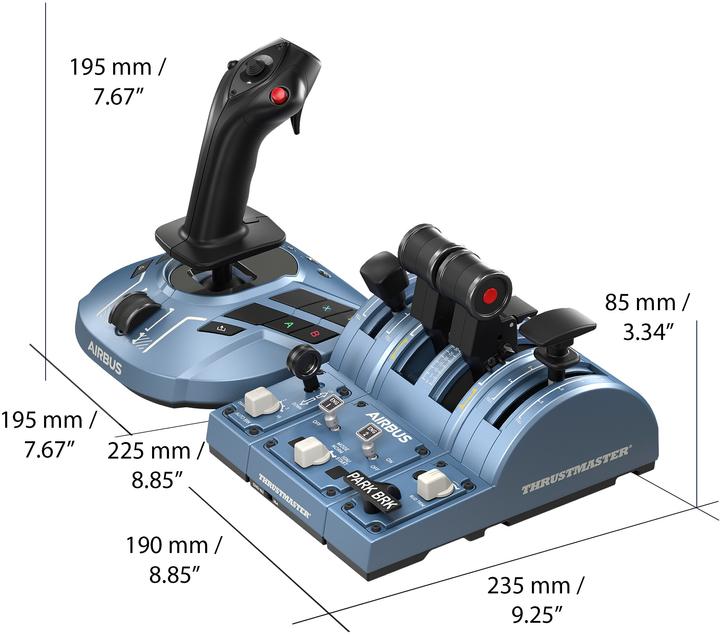 Productafbeelding Thrustmaster Joystick Thrustm. TCA Kapitein X AIRBUS Editie XBO/PC (Xbox serie X, PC, Xbox One S, Xbox serie S)