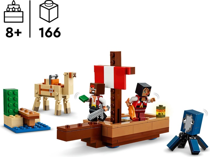Actual product image LEGO The pirate ship voyage (21259, LEGO Minecraft)