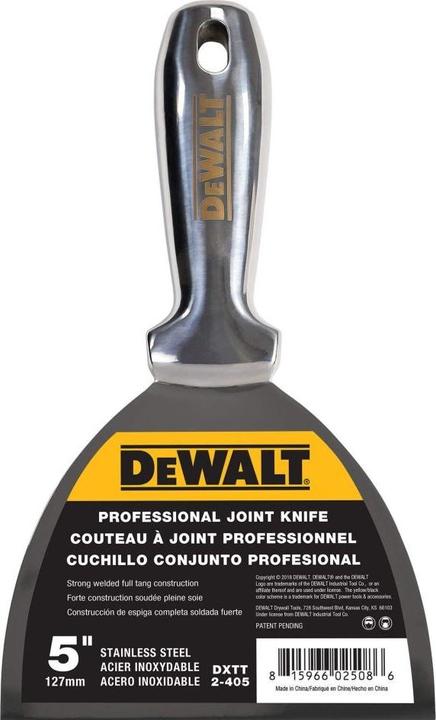 Actual product image DeWalt Accessories 2-405 Forged stainless steel putty knife 127 mm