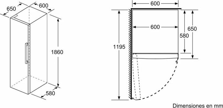 Produktbild Bosch Hausgeräte KSV36FWDP Fridge, white