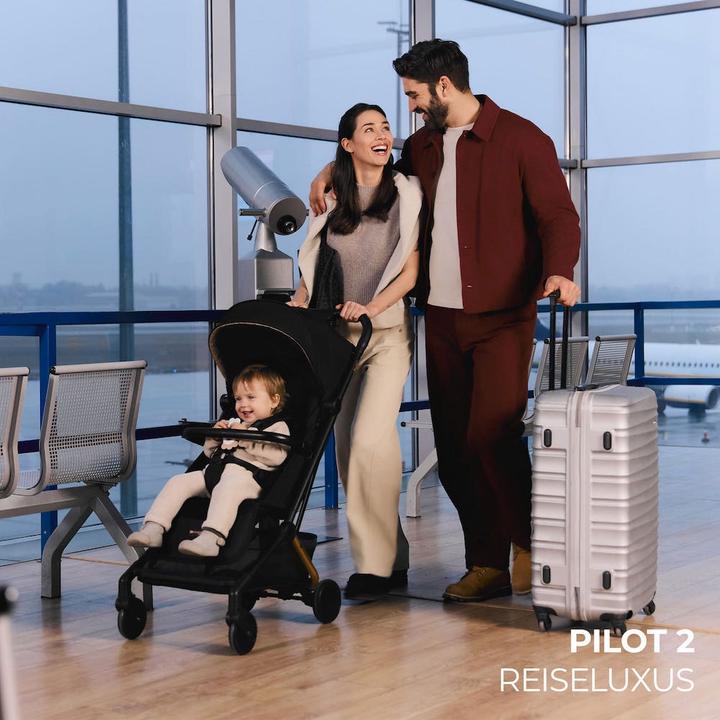 Produktbild KinderKraft Kinderwagen PILOT 2 Midnight Black