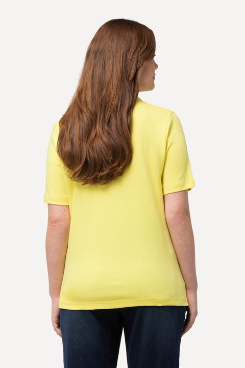 Produktbild Ulla Popken Poloshirt, Webkragen, Knopfleiste, Halbarm (62)