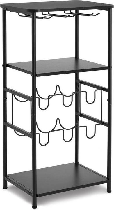 Zeller Present Weinregal Metall Holz 40x30x80.5 cm (40 x 30 x 80.50 cm)