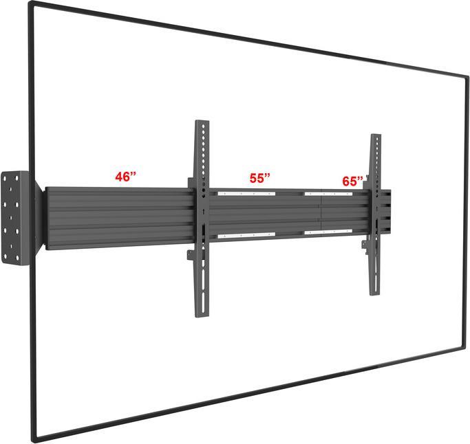 Image du produit Multibrackets Support mural MBFW1U Noir (Mur, 30 kg, 42" - 65")