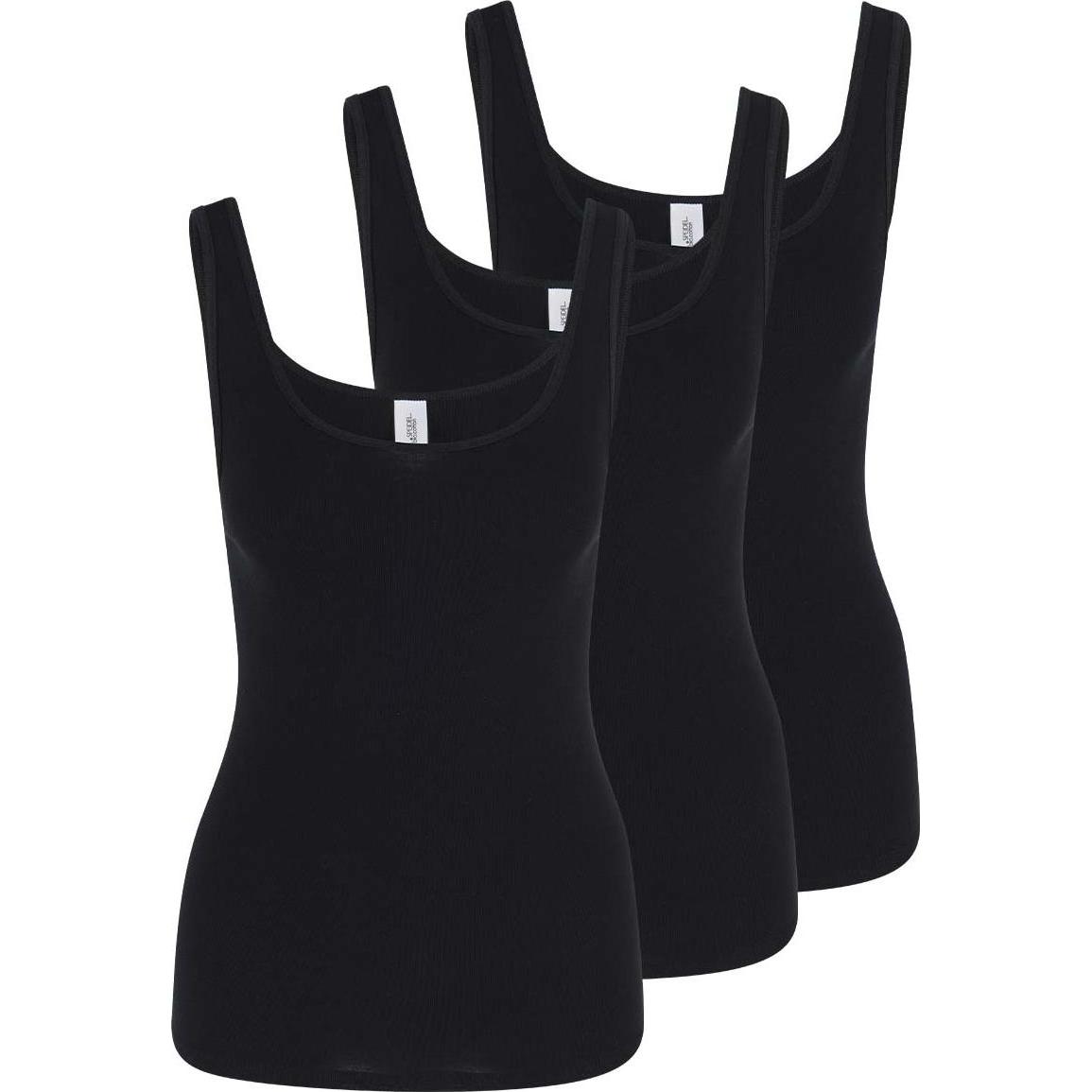 Thumbnail - Speidel, Damen, Shirt, 3er Pack bio.cotton Achselhemd, Schwarz, (44)