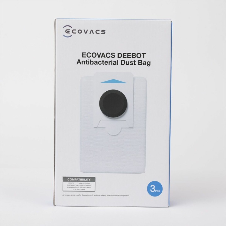 Produktbild Ecovacs DEEBOT X2 COMBO Antibacterial Dust Bags 3L - DDB030028 (3 x)