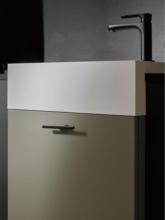 Produktbild Furnipart Möbelgriff Tau Breite 126 mm, Aluminium schwarz matt gebürstet
