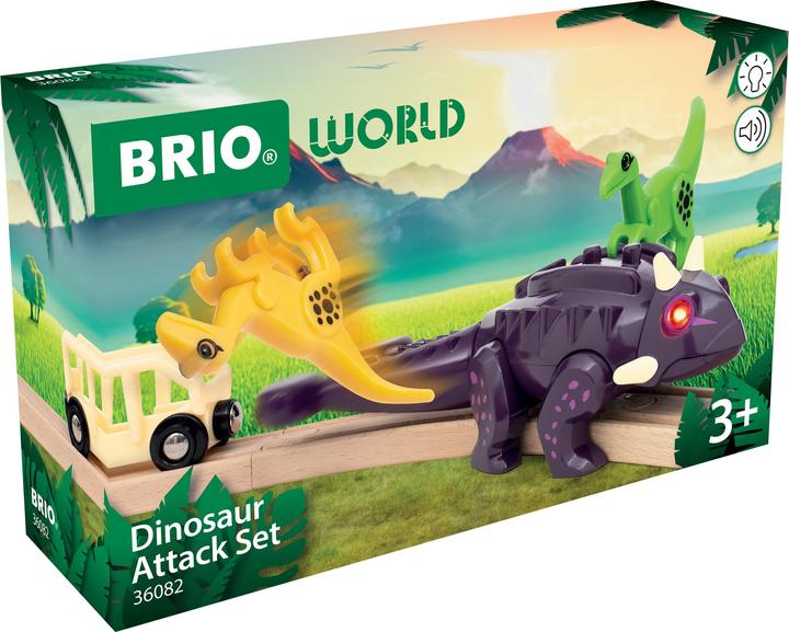Produktbild Ravensburger BRIO World – 36082 Dinosaurier Ankylosaurus | Zug & Dinosaurier-Spielset für Kinder ab 3 Jahr