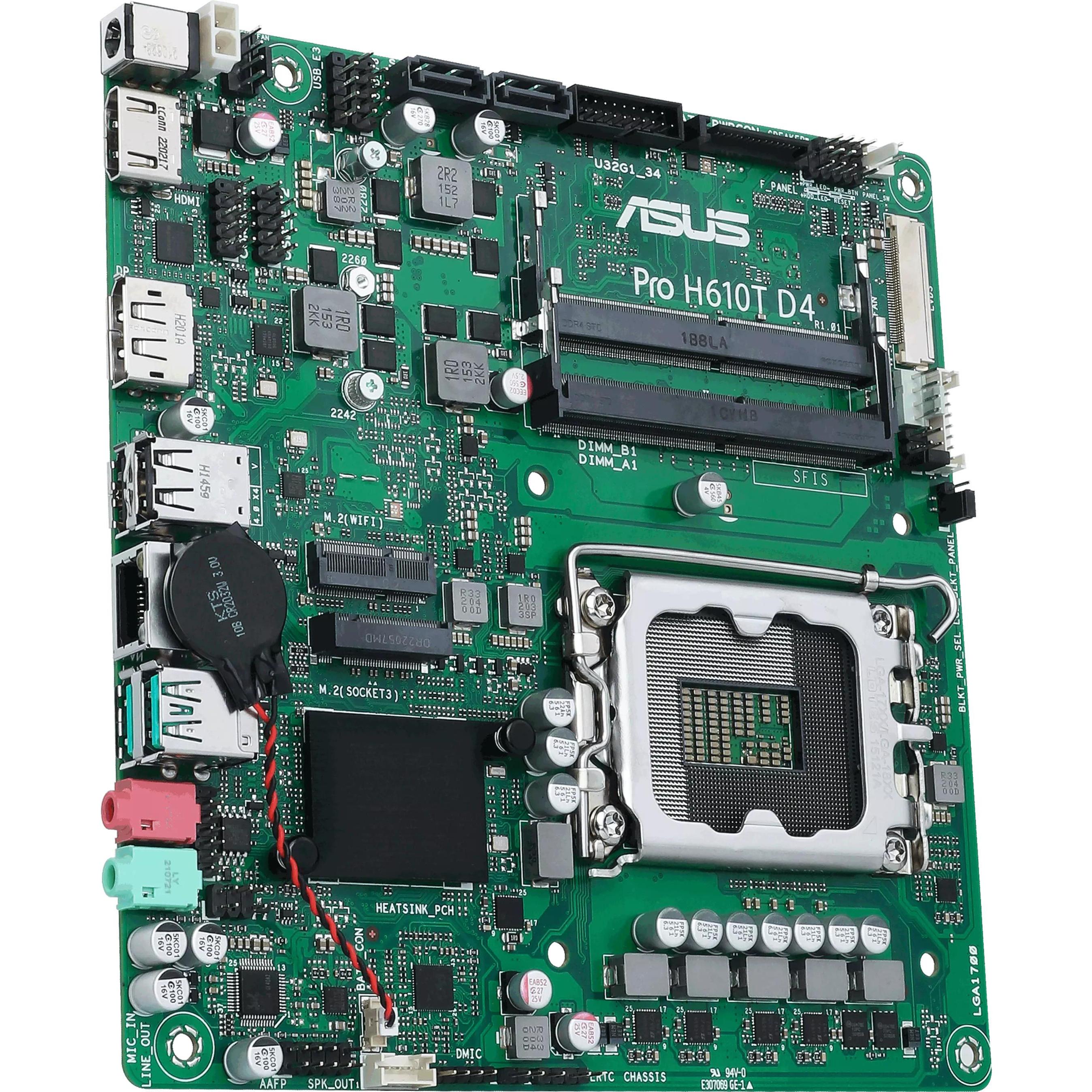ASUS MB PRO H610T -CSM (LGA 1700, Intel H610, Mini-ITX), Mainboard