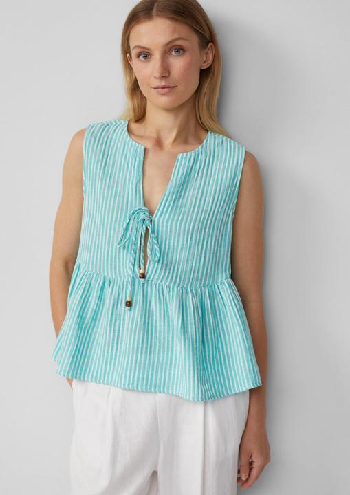Immagine prodotto s.Oliver Bluse Ärmellose Bluse im Relaxed Fit mit Bindedetail (46)