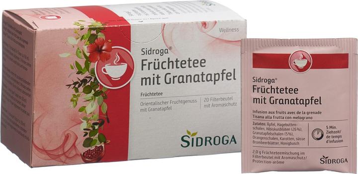 Produktbild Sidroga Früchte mit Granatapfel Tee Beutel Btl (40 g)