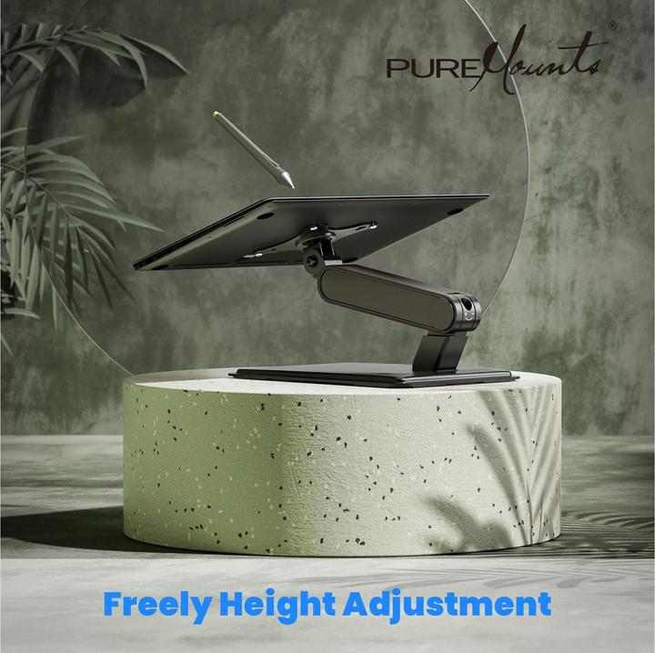 Image du produit PureMounts Tischhalterung PM-OFFICE-ST-20 bis 8 kg – Schwarz (Tables, 32", 8 kg)