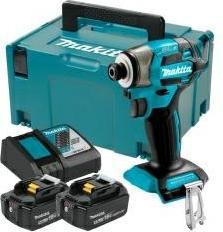 Immagine prodotto Shots Makita DTD 173 RTJ Akku Schlagschrauber 18 V 180 Nm 1/4“ Brushless + 2x Akku 5,0 Ah + Ladegerät +