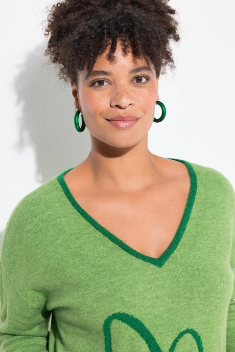 Produktbild Miamoda Pullover, bequeme Passform, Herz-Motiv (56)