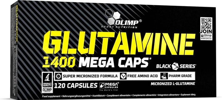 Produktbild Olimp Sport Nutrition Glutamine Mega Caps (120 Caps, 168g) (1 Stk., Kapseln, 187.80 g)