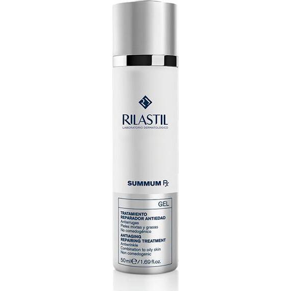 Thumbnail - Rilastil, Bodylotion, Summum Rx Anti-Aging Repair Gel with Folic Acid, Hyaluronic Acid and Almond Acid for Mixed and Oil...