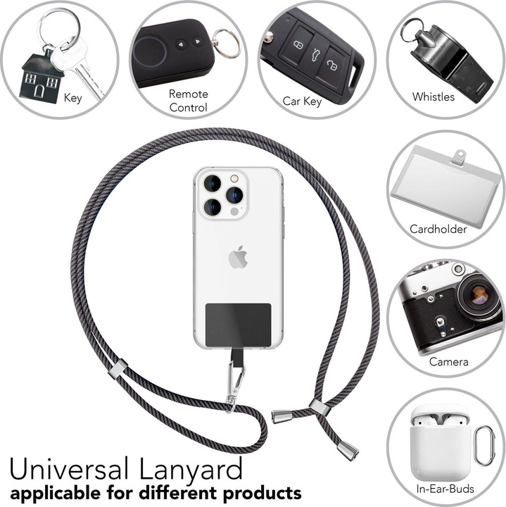 Productafbeelding Nalia Universele mobiele telefoonketting met pad