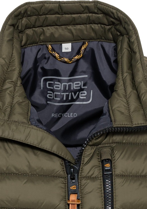 Actual product image Camel Active Quilted waistcoat with horizontal quilting in recycled polyester (58)