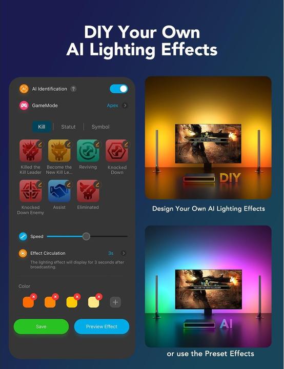 Actual product image Govee AI Gaming Sync Box Kit