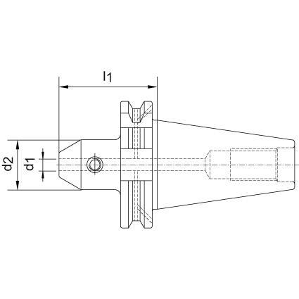Thumbnail - Fortis, Zubehör Maschine, Flächenspannfutter DIN69871ADB SK40 18 mm A160